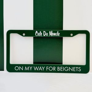 On My Way for Beignets License Plate Cover